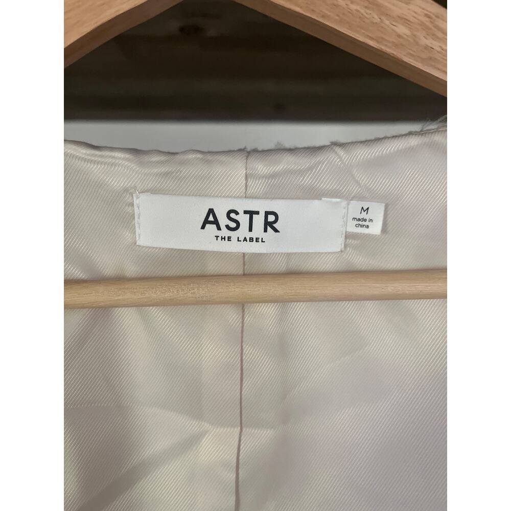 Astr Tweed‎ Long Tailored Vest Medium Cream/Ivory - Picture 3 of 6